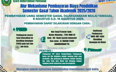 Alur Mekanisme Pembayaran Semester Gasal Tahun Akademik 2025/2026